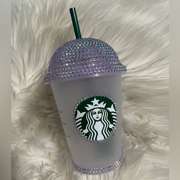 Custom blinged Starbucks dome grande tumbler - Picture 3 of 5